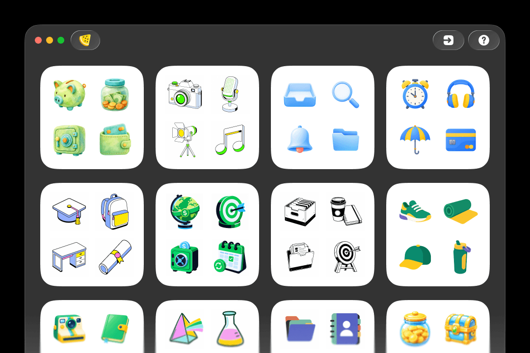 Waterlemon Mac app showing a grid of visual skills