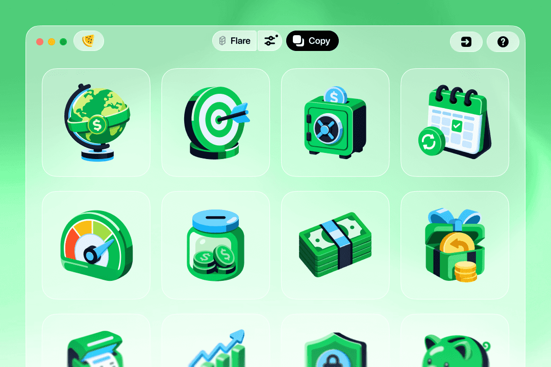 Waterlemon Mac app showing the Flare icon skill